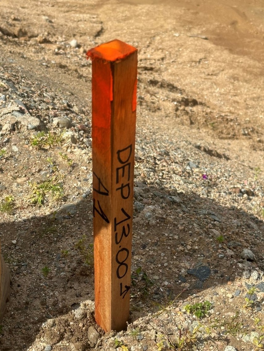 implanatation de précision chantier géometre topographe corse helix