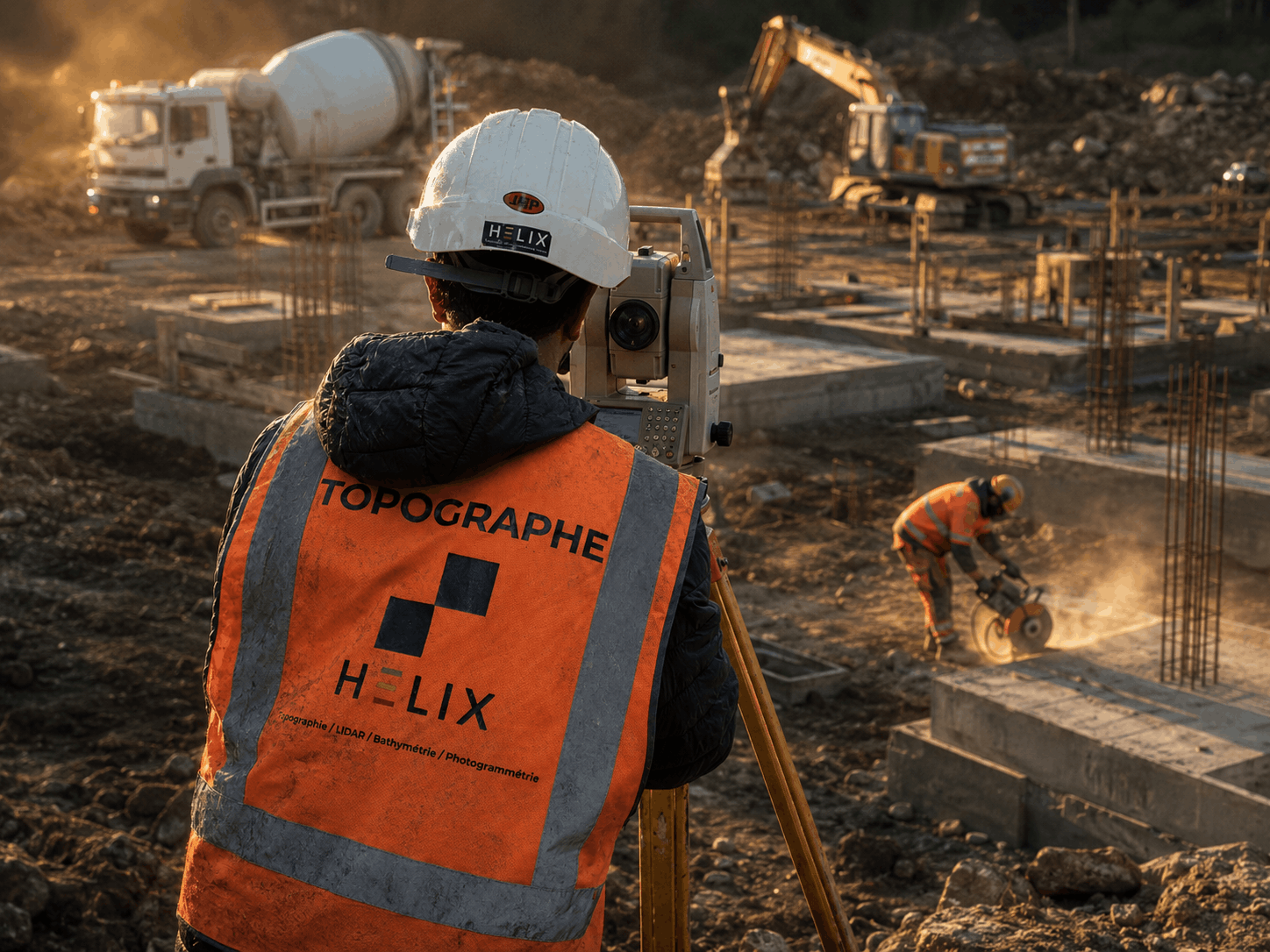 Suivi de chantier helix geometre topographe en corse